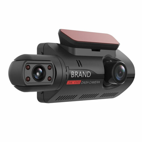 1080P Dual Lens Car DVR Dash Cam Video Recorder G-Sensor Front and Interior Camera