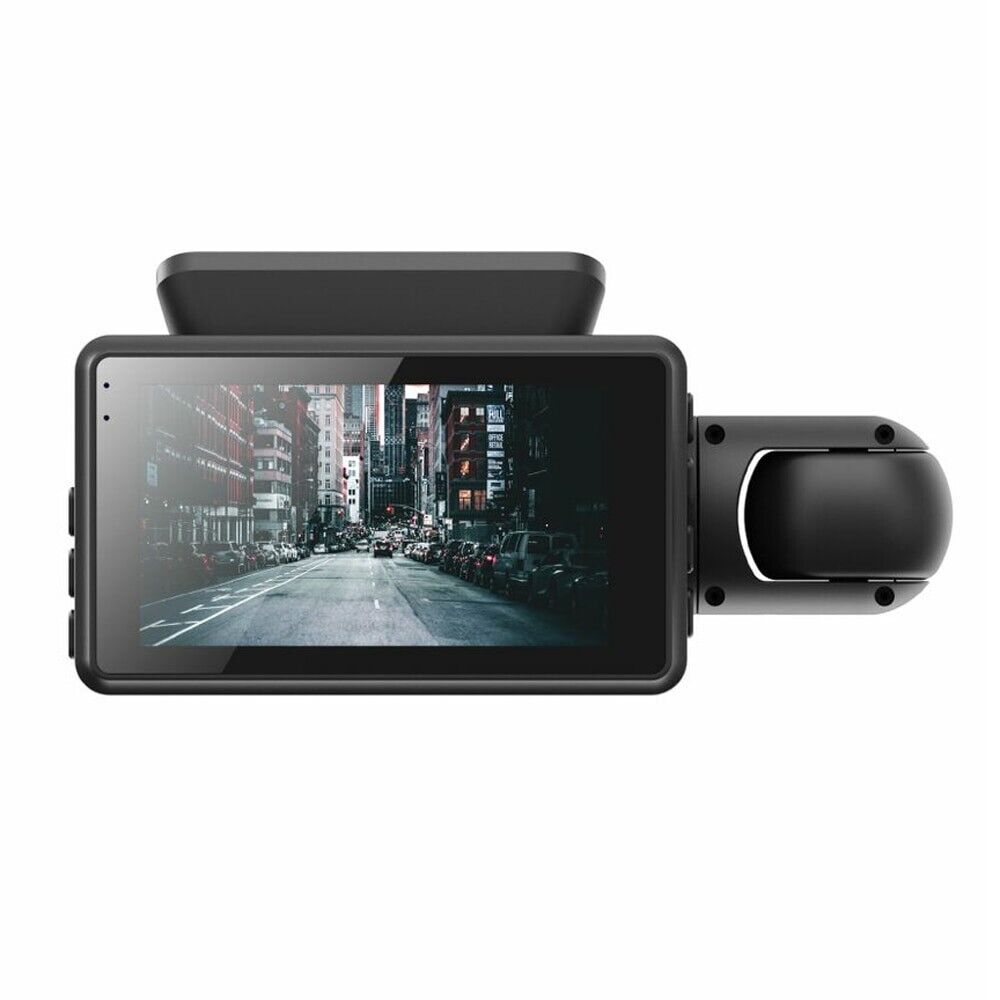 1080P Dual Lens Car DVR Dash Cam Video Recorder G-Sensor Front and Interior Camera